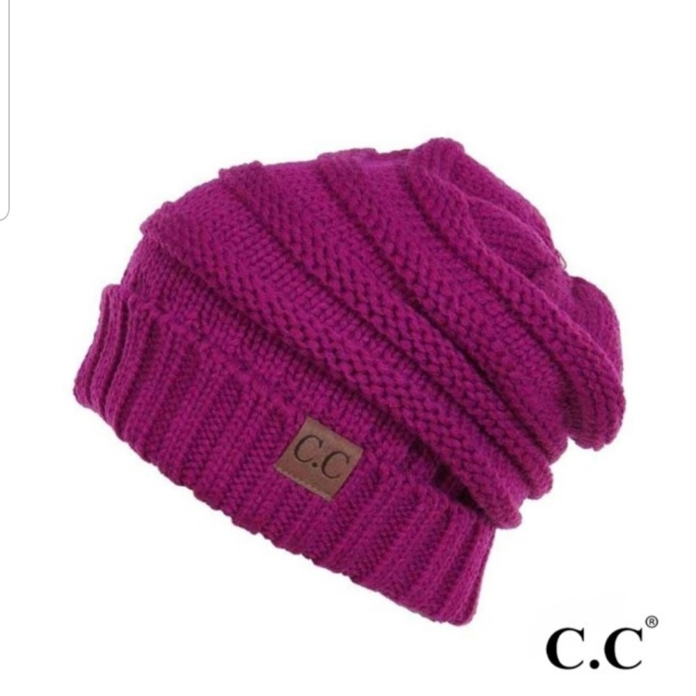 C.C.Beanie Hot Pink Slouchy Beanie